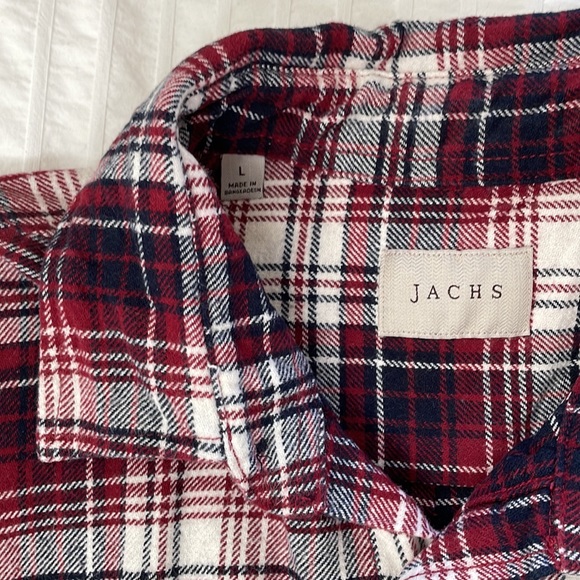 Jachs Men’s Burgundy Flannel - Picture 2 of 6